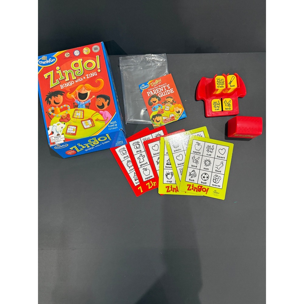 ThinkFun Zingo! Bingo with a Zing – Complete Game‎ – Excellent Condition